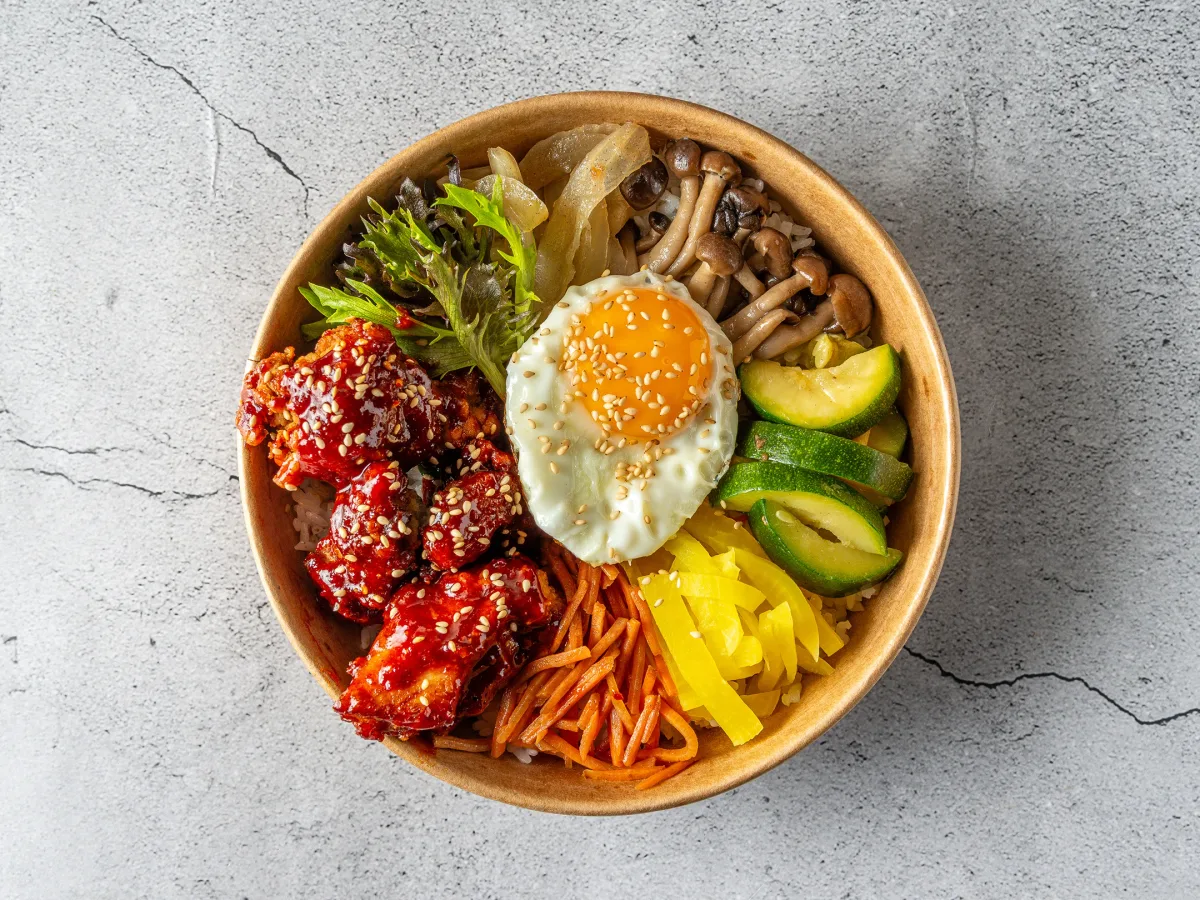 Bibimbap - Knuspriges Hähnchen -regular