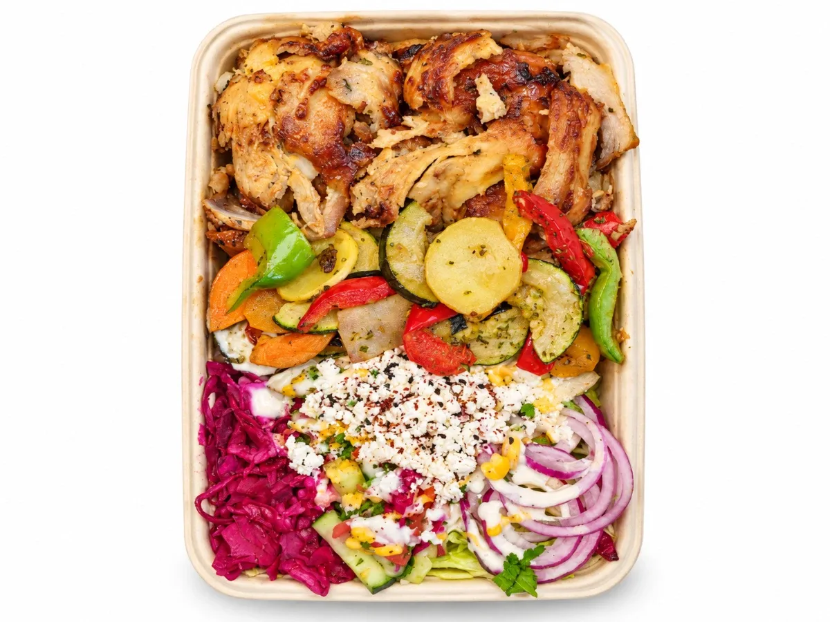 Chicken Döner Gemüse Plate