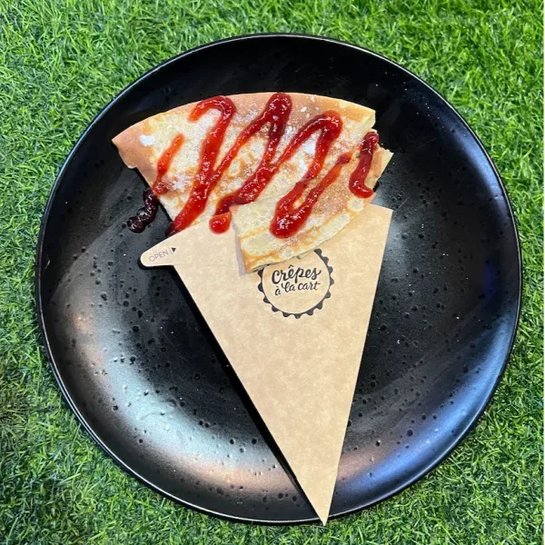 Crêpe - Jordbærmarmelade
