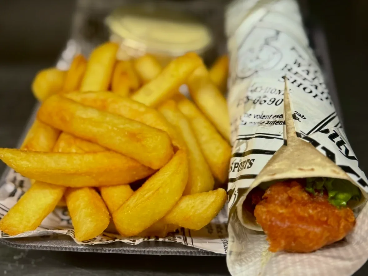 Fish-Wrap Menü