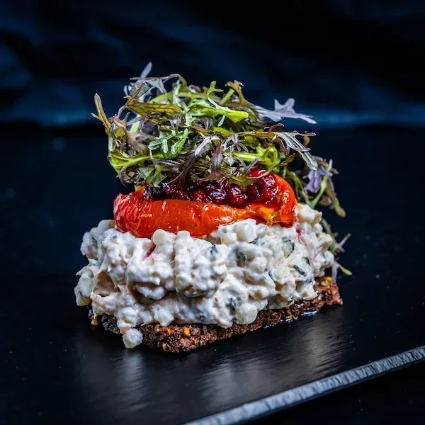 Smørrebrød med lakserilette
