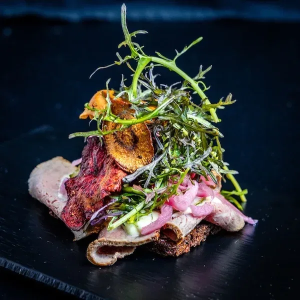 Smørrebrød med roastbeef