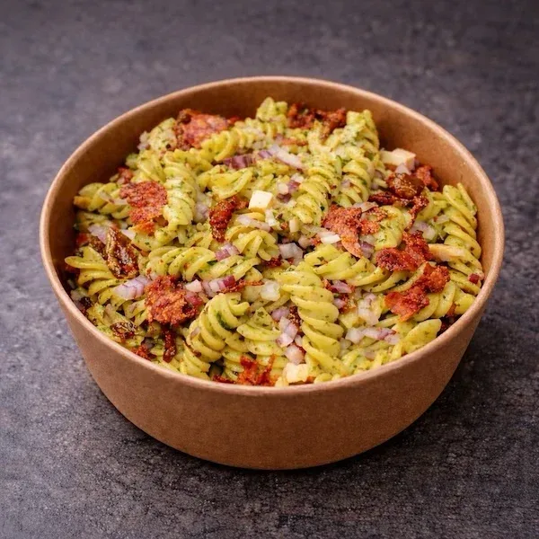 Pasta/pesto salat