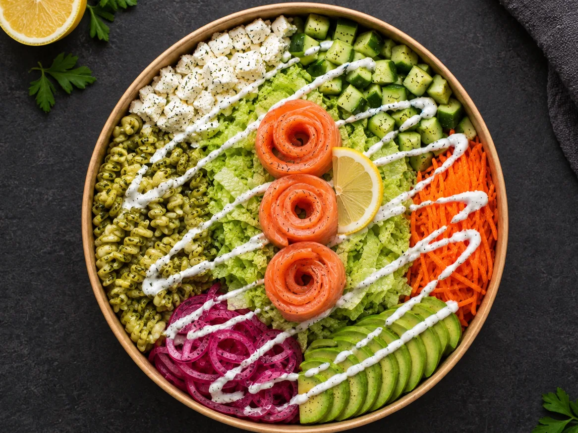 Lachsbowl