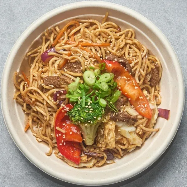 Yaki Soba med oksekød