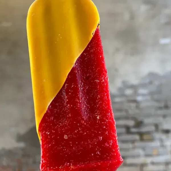 Hindbær/passion sorbet