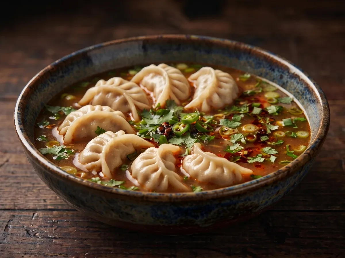 Hühnersuppe + Momo