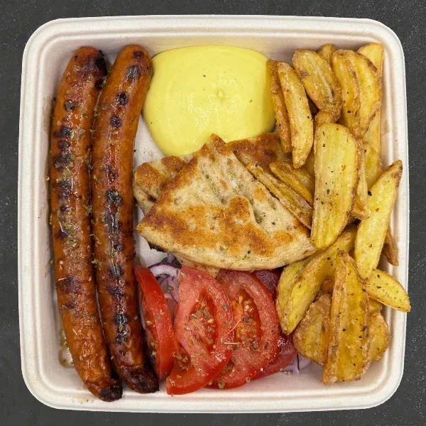 Kyllinge pølse tallerken