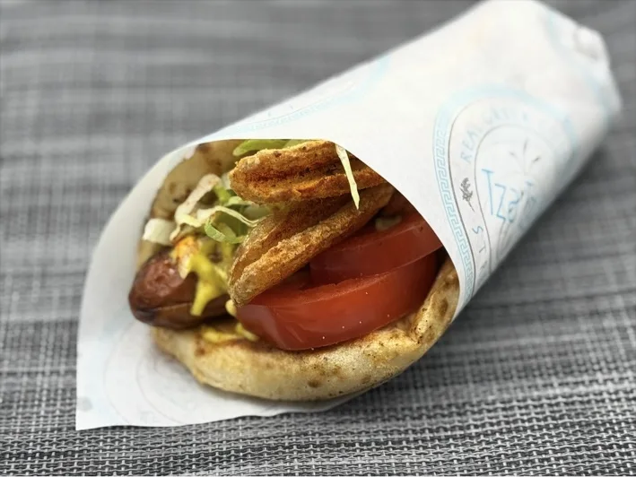 Souvlaki Hähnchenwurst – Wrap oder Combo