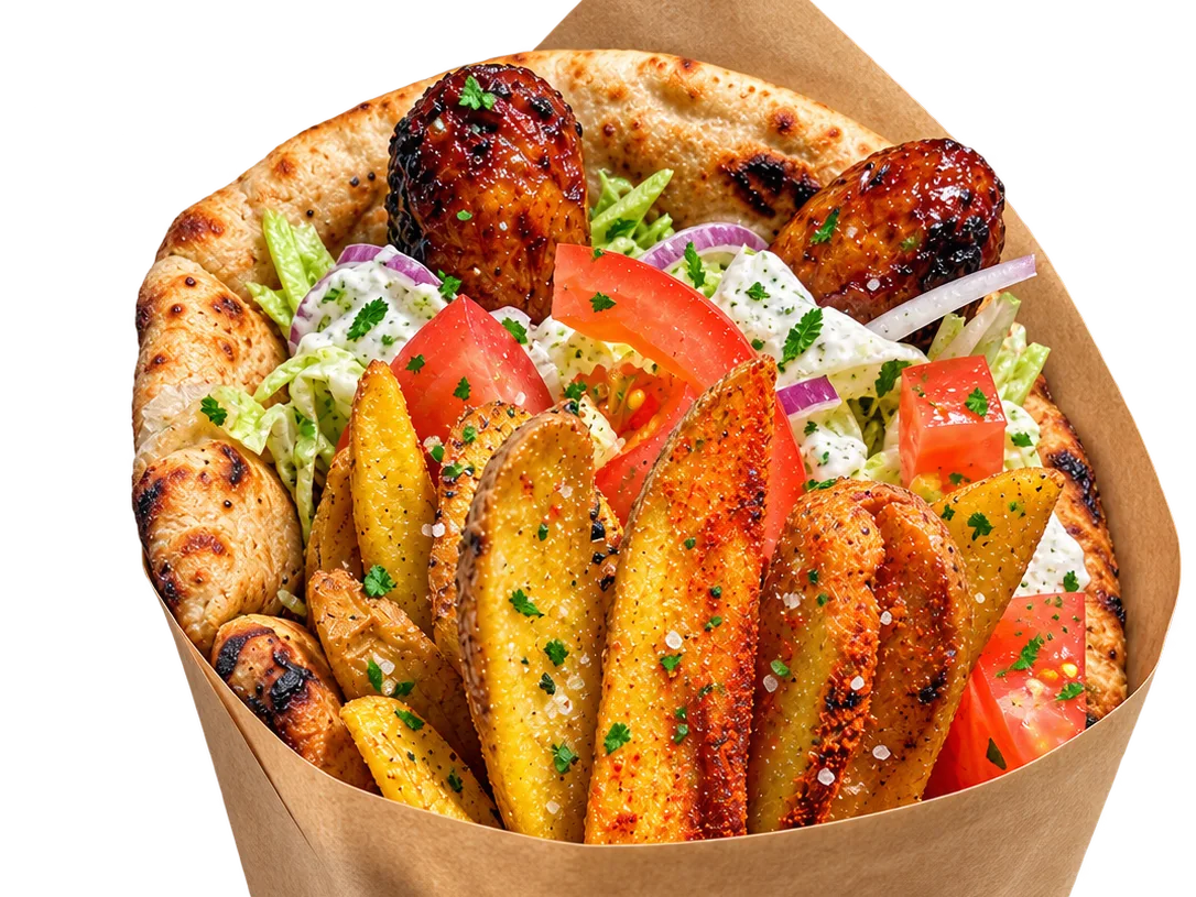 Gigas Souvlaki Griechische Wurst - Wrap oder Combo