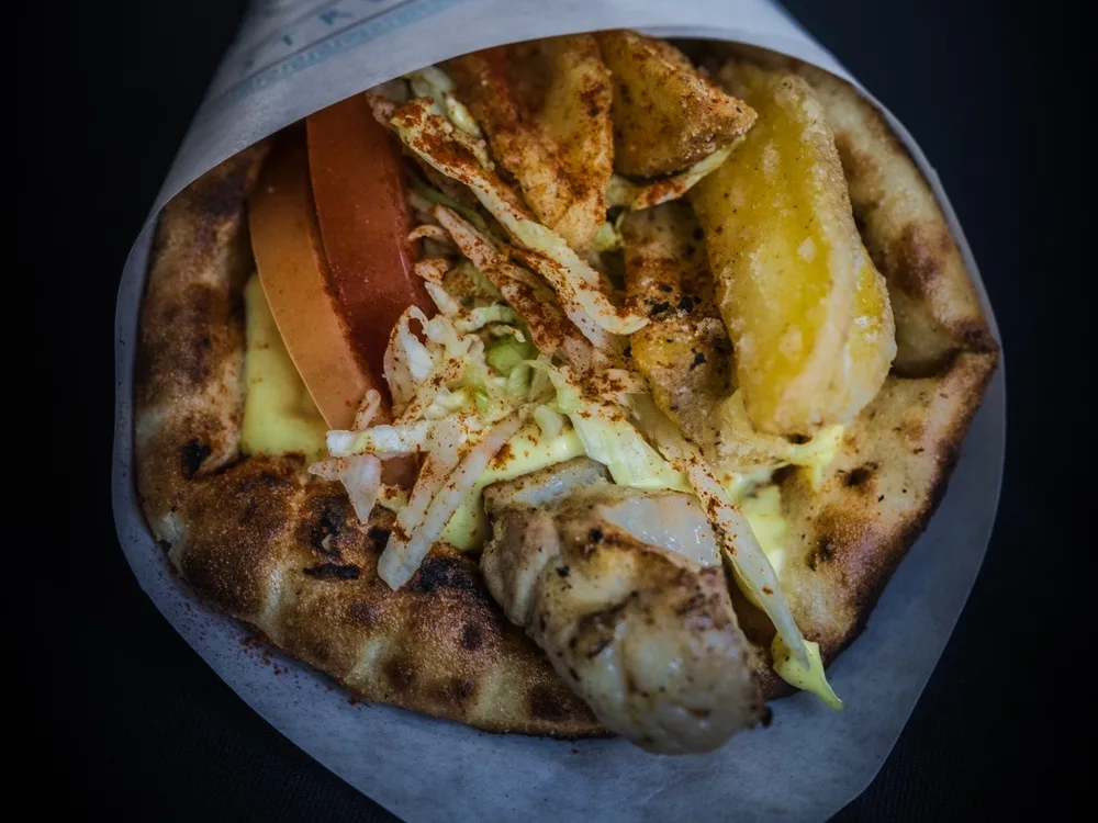 Souvlaki Hähnchen – Wrap oder Combo