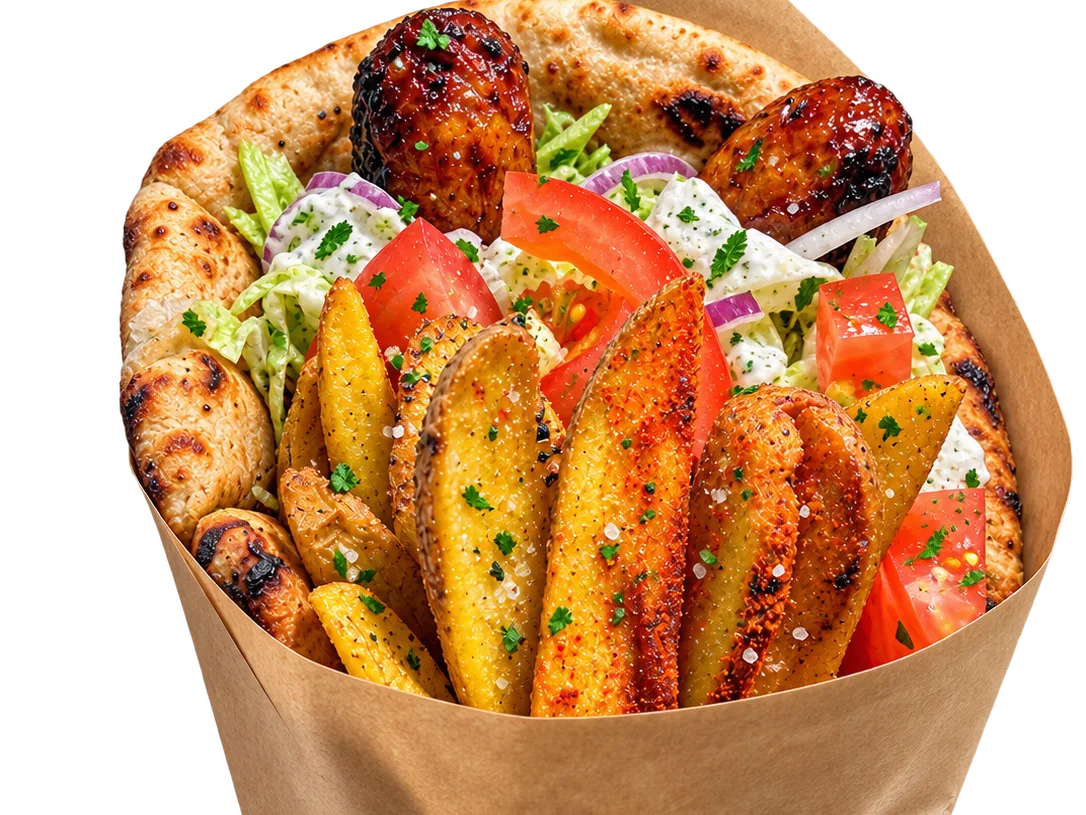Gigas Souvlaki Schwein - Wrap oder Combo