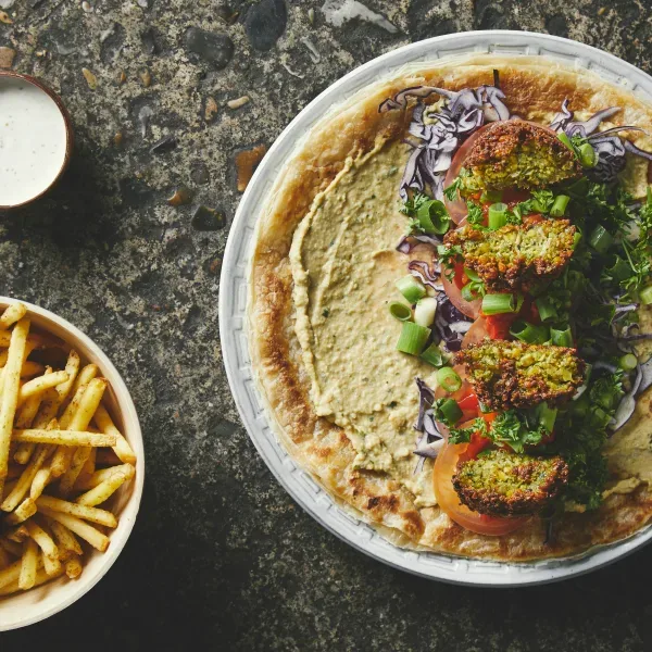Malawach  Wrap - Falafel
