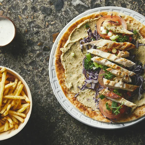Malawach wrap - kylling